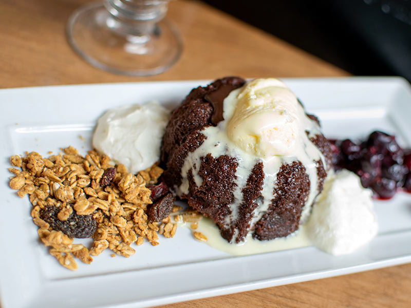 Vimy's Lounge and Grill Chocolate Lava Cake