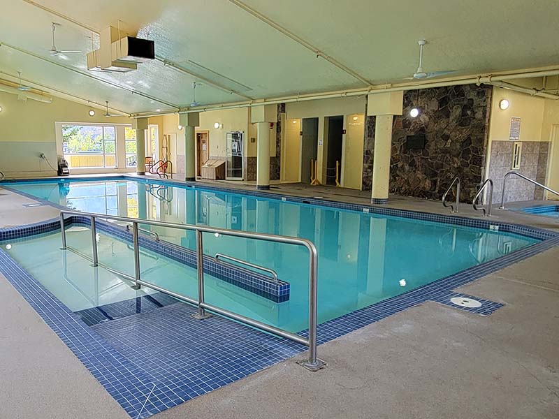 A picture of our newly renovated swimming pool.